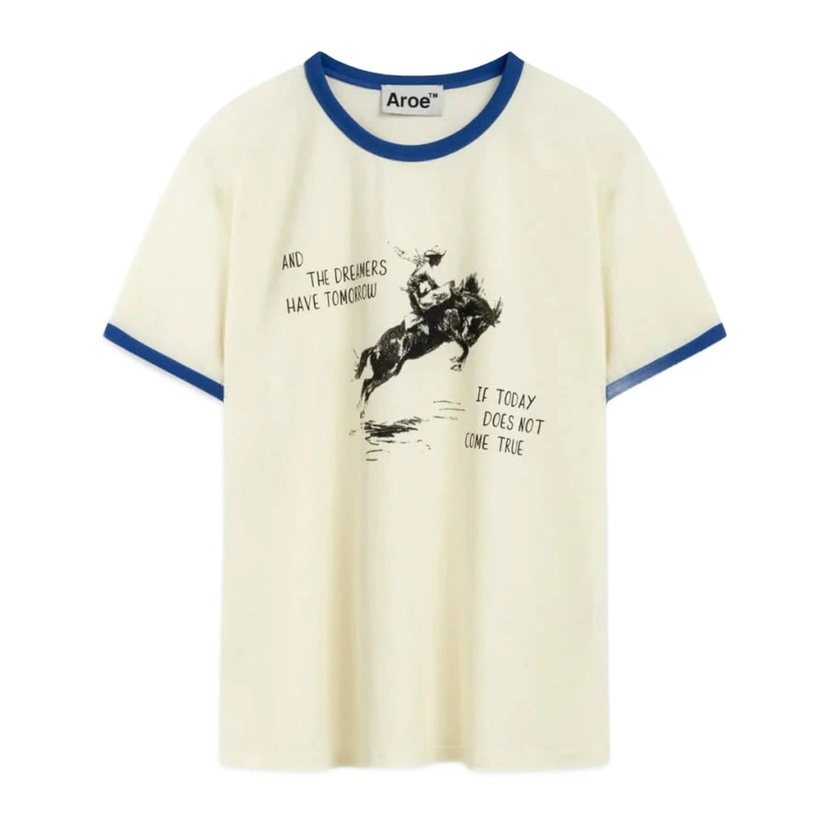 Aroe Blue Ribbed Tee