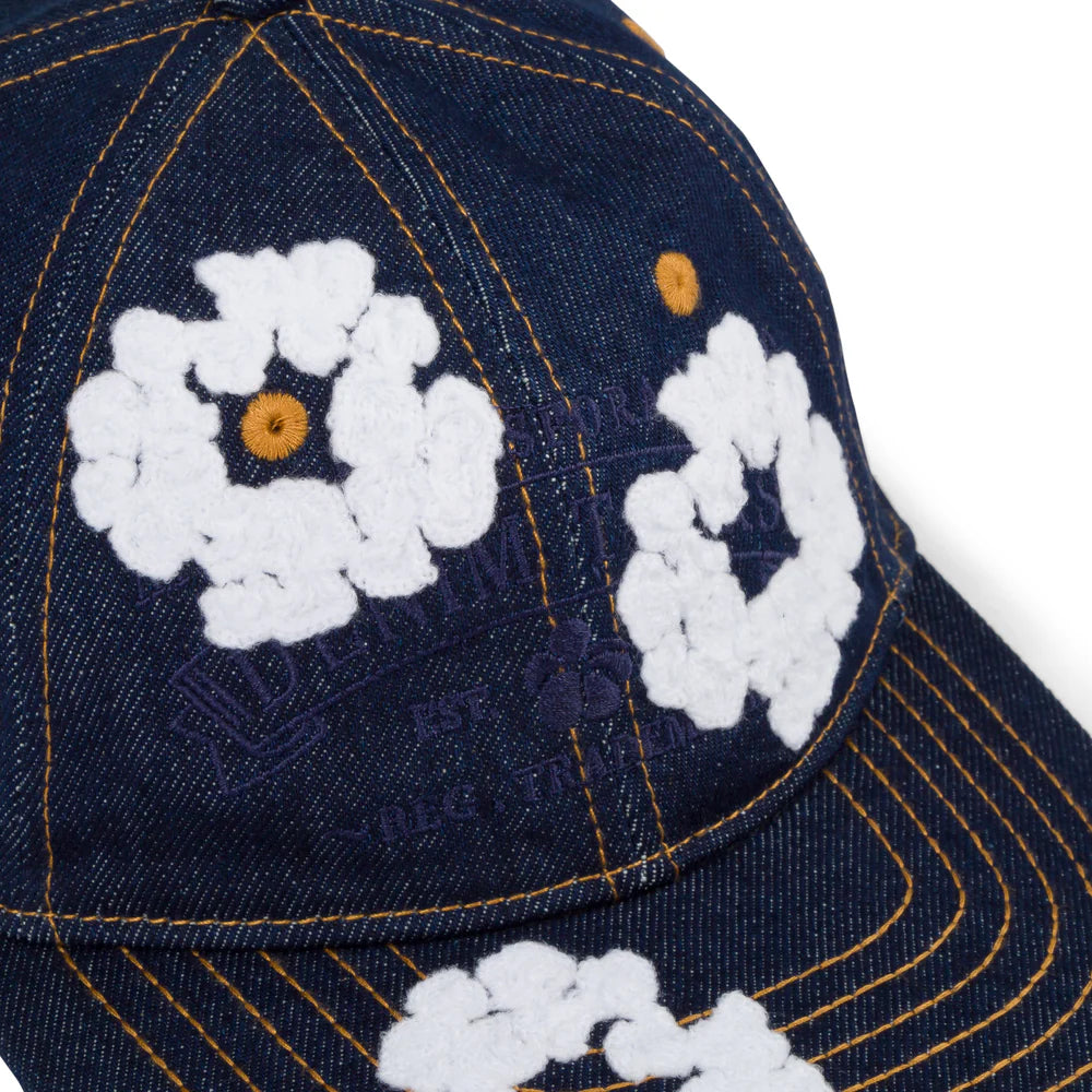 Denim Tears Denim Cotton Wreath Cap Washed Indigo