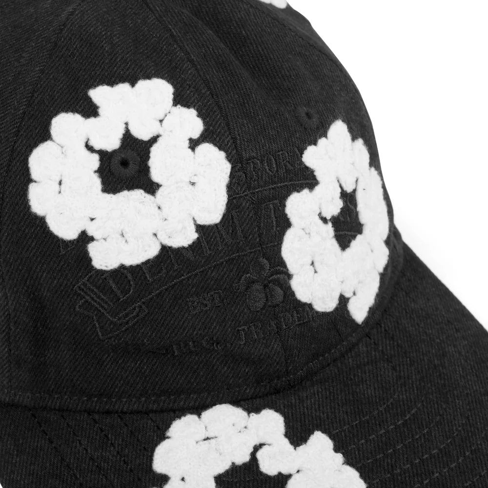 Denim Tears Denim Cotton Wreath Cap Black