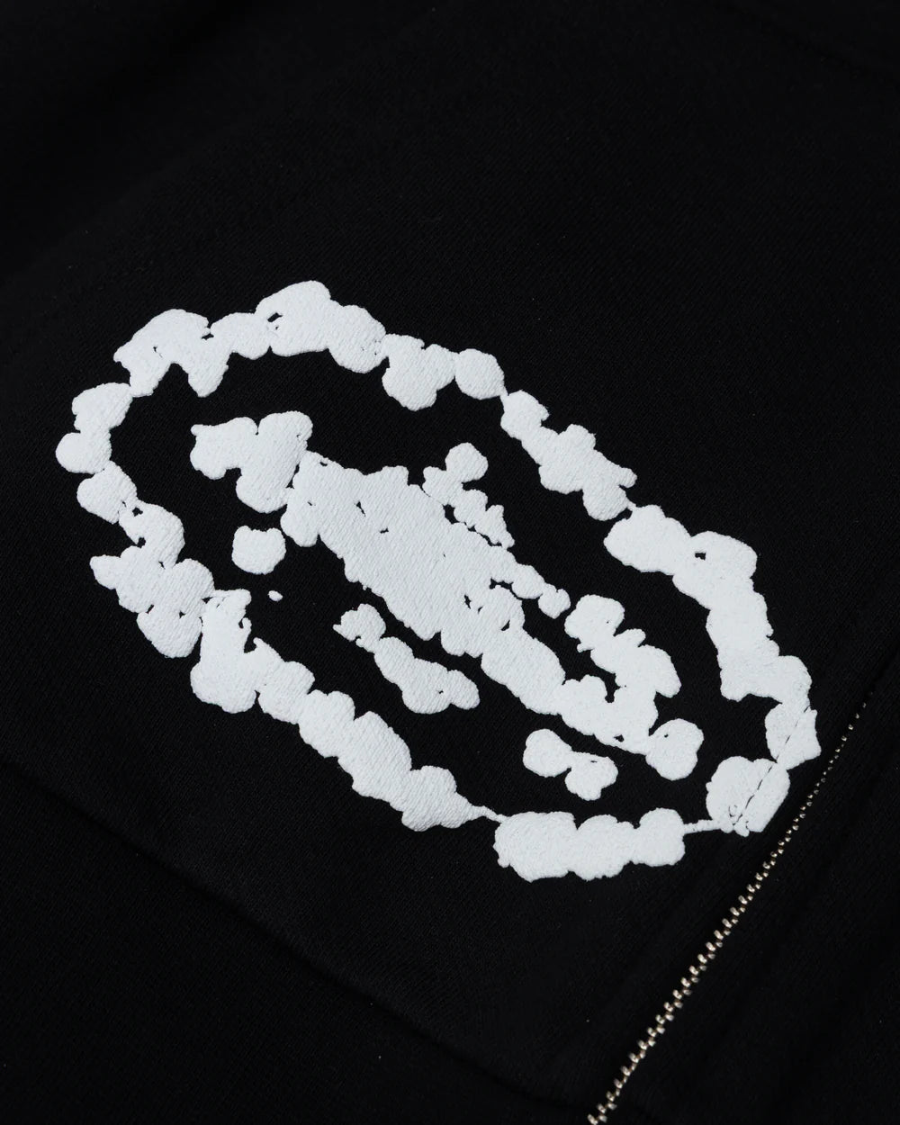 Corteiz x Denim Tears Island Wreath Zip Hoodie Black