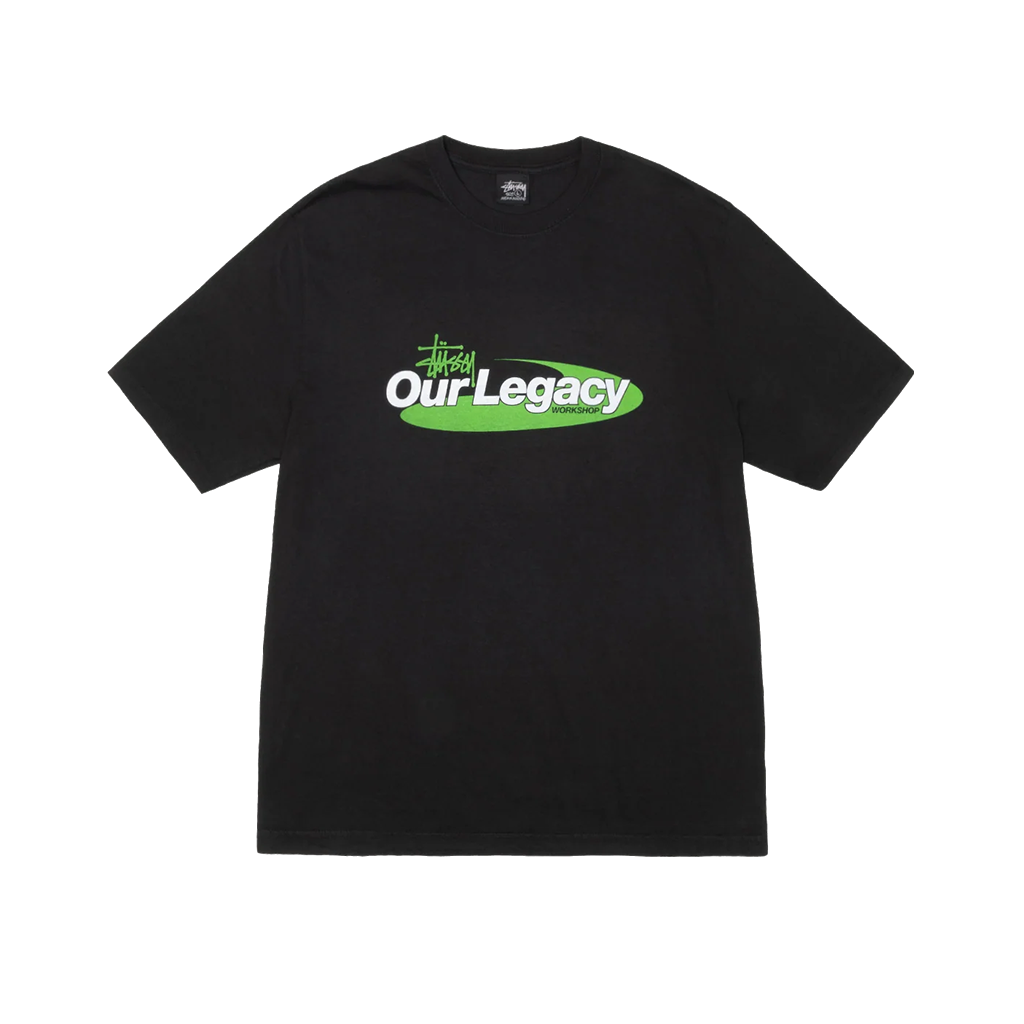 Stüssy x Our Legacy Work Shop Swirl Pigment Dyed Tee "Black"
