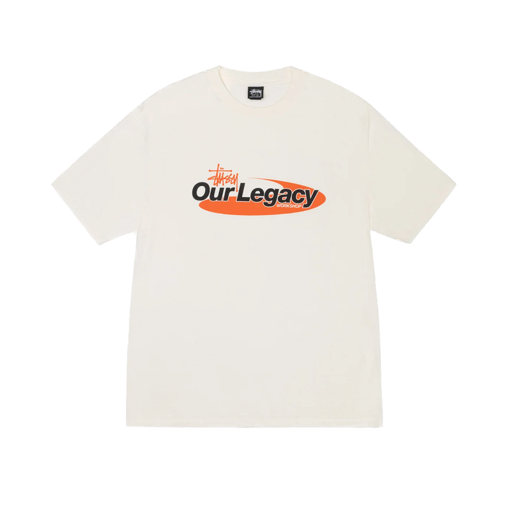 Stüssy x Our Legacy Work Shop Swirl Pigment Dyed Tee "White"