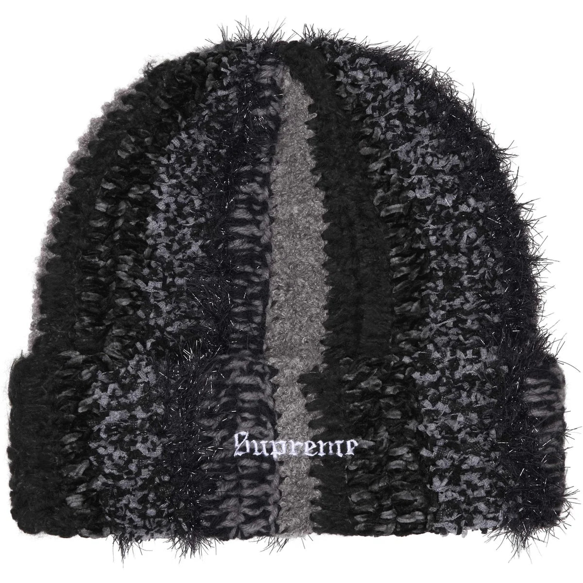 Supreme Tinsel Stripe Beanie ''Black''
