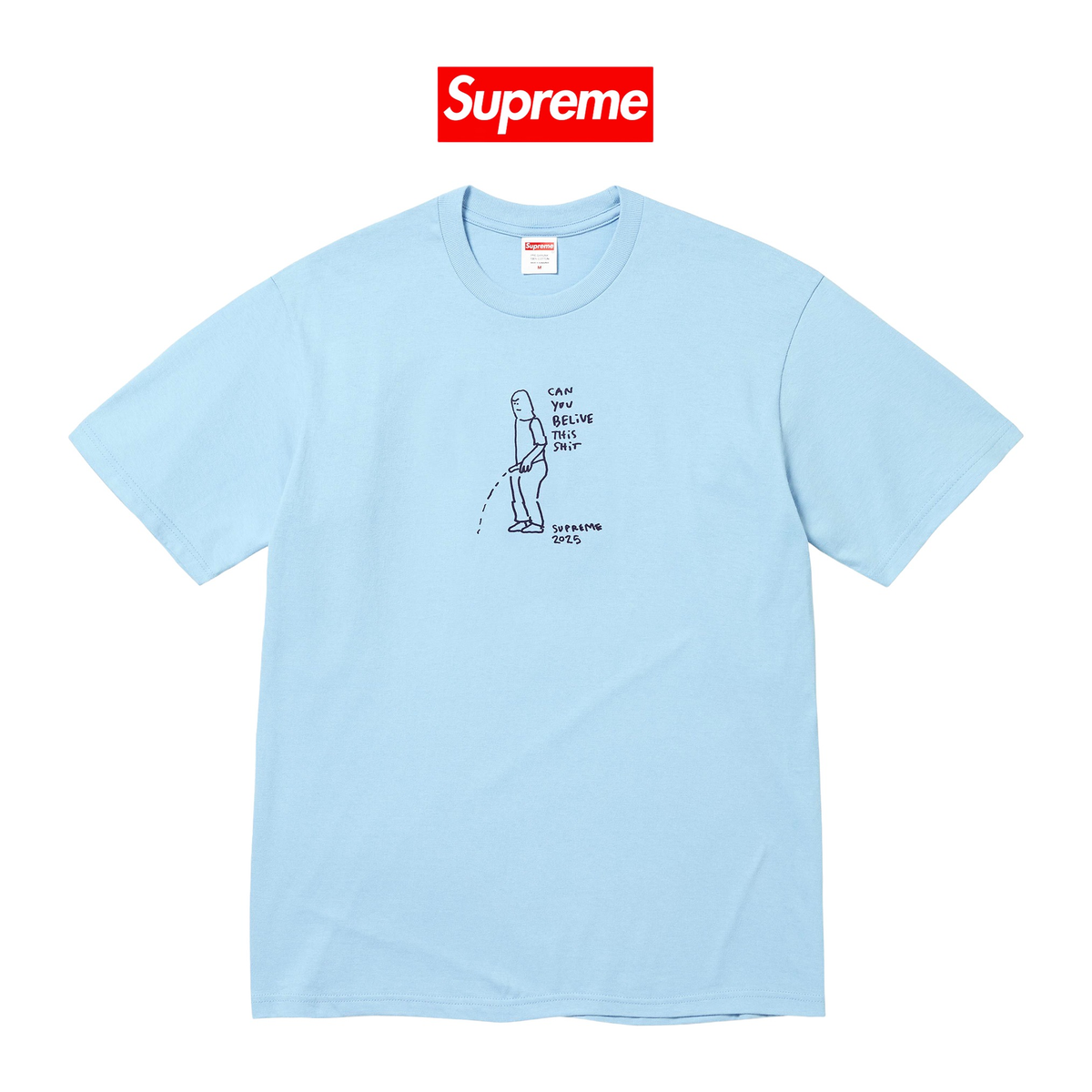Supreme Piss Tee "Baby Blue"