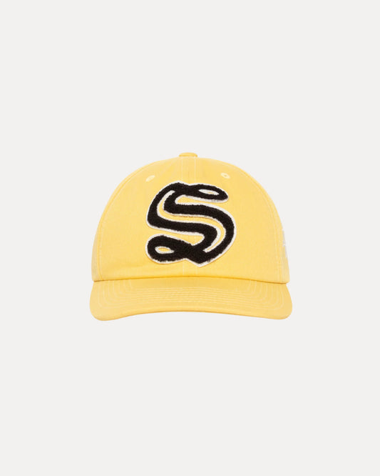 Stüssy Mid-Depth Chenille S Snapback "Yellow"