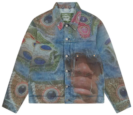 Denim Tears x Levi's Big Chief Demond Type-1 Jean Jacket 'Multicolor'