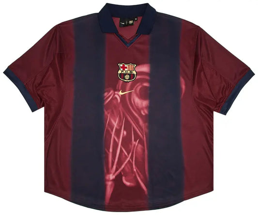 CJ X NIKE X FC BARCELONA RETRO 2000/01 HOME SKELETON JERSEY