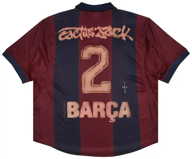 CJ X NIKE X FC BARCELONA RETRO 2000/01 HOME SKELETON JERSEY