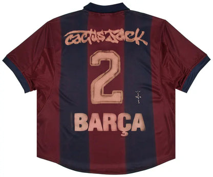 CJ X NIKE X FC BARCELONA RETRO 2000/01 HOME SKELETON JERSEY