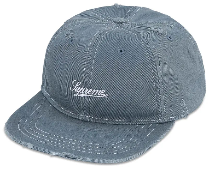 Supreme Distressed Script 6-Panel 'Slate'