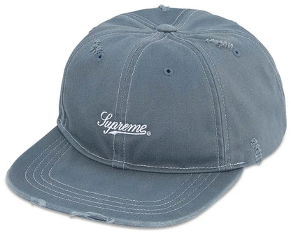 Supreme Distressed Script 6-Panel 'Slate'