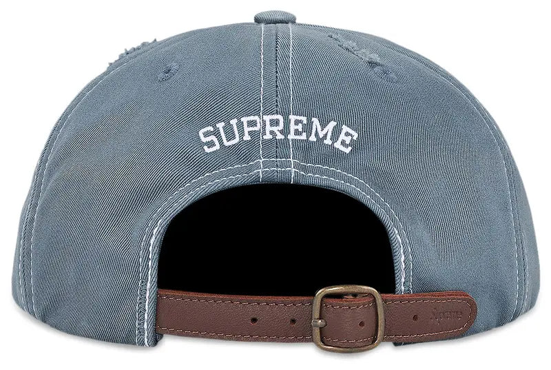Supreme Distressed Script 6-Panel 'Slate'