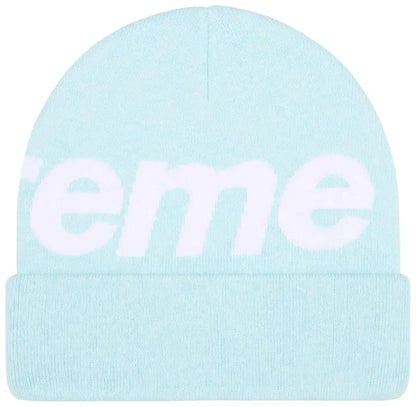 Supreme Big Logo Beanie 'Light Blue'