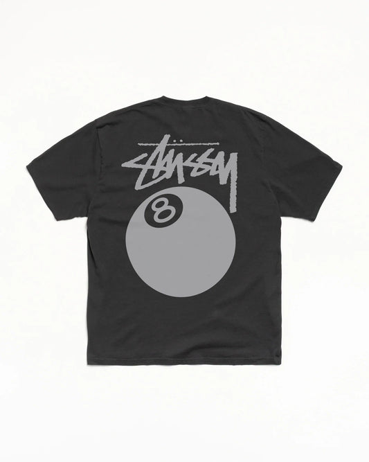 Stüssy 8 Ball Tee Pigment Dyed "Faded Black"