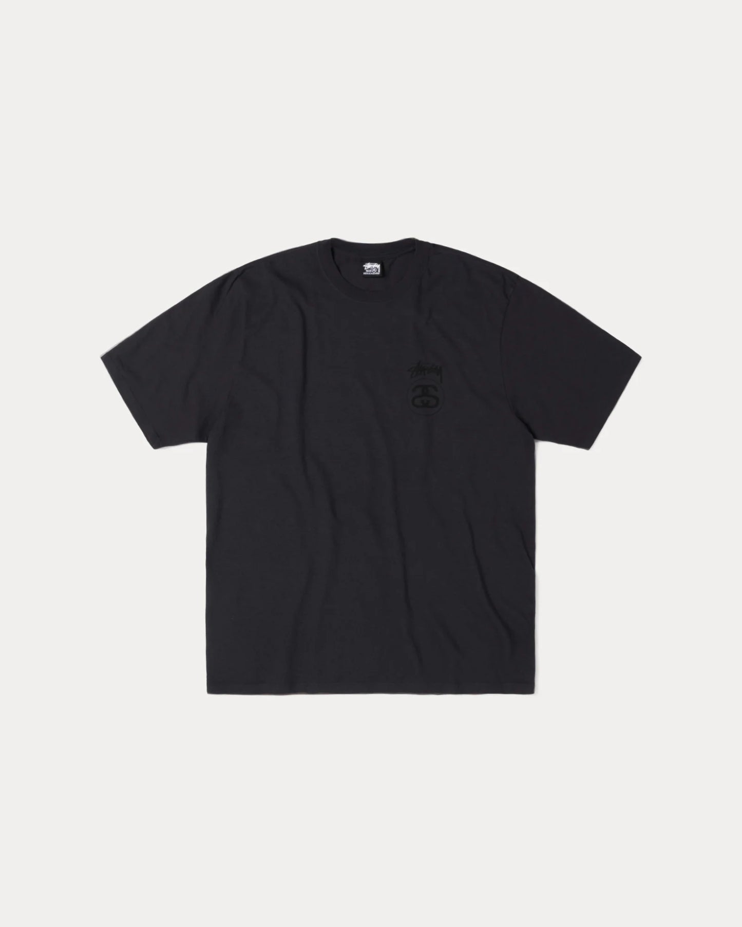 Stüssy Stock Link Tee Pigmented Dyed "Faded Black"