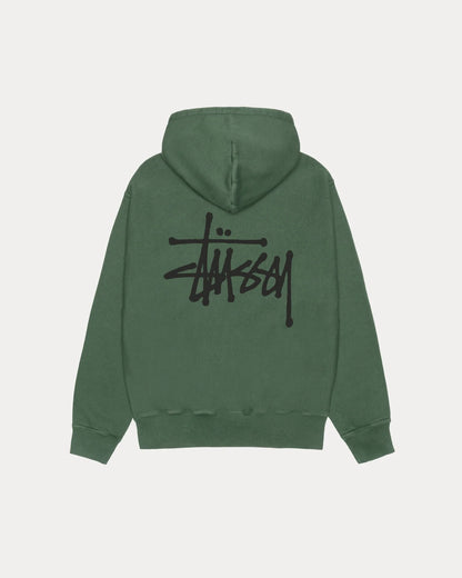 Stüssy Basic Hoodie Pigment Dyed "Pine"