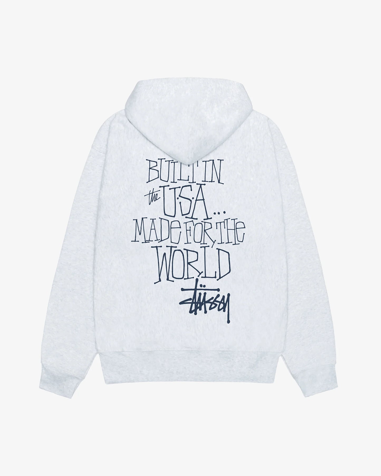 Stüssy Built In Usa Hoodie "Ash Heather"