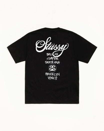 Stüssy World Tour Tee "Black"