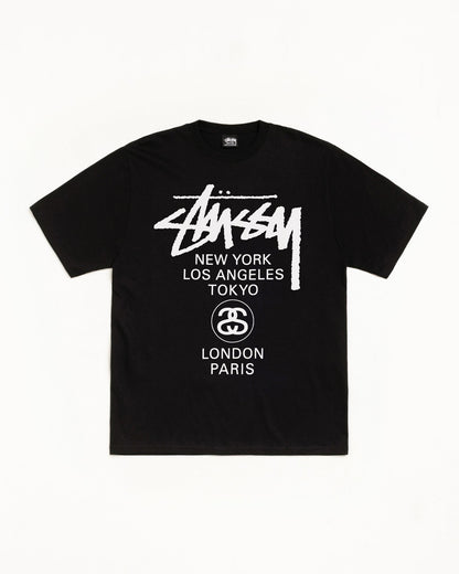 Stüssy World Tour Tee "Black"