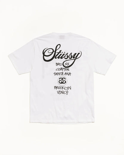 Stüssy World Tour Tee "White"