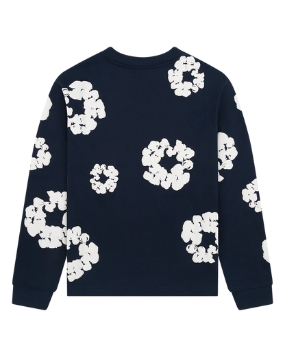Cotton Wreath Long Sleeve Navy