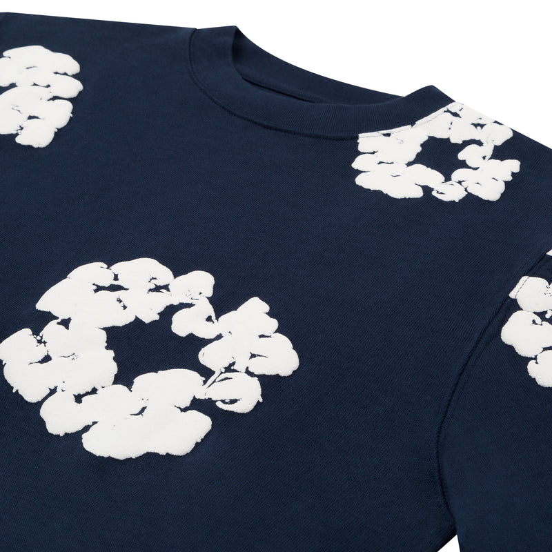 Cotton Wreath Long Sleeve Navy