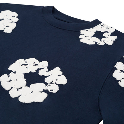 Cotton Wreath Long Sleeve Navy