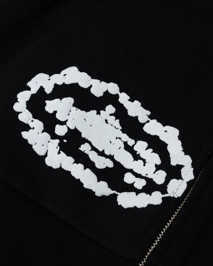 Corteiz x Denim Tears Island Wreath Zip Hoodie Black
