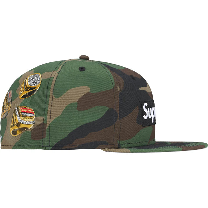 Supreme Rings Box Logo New Era® ''Woodland Camo''