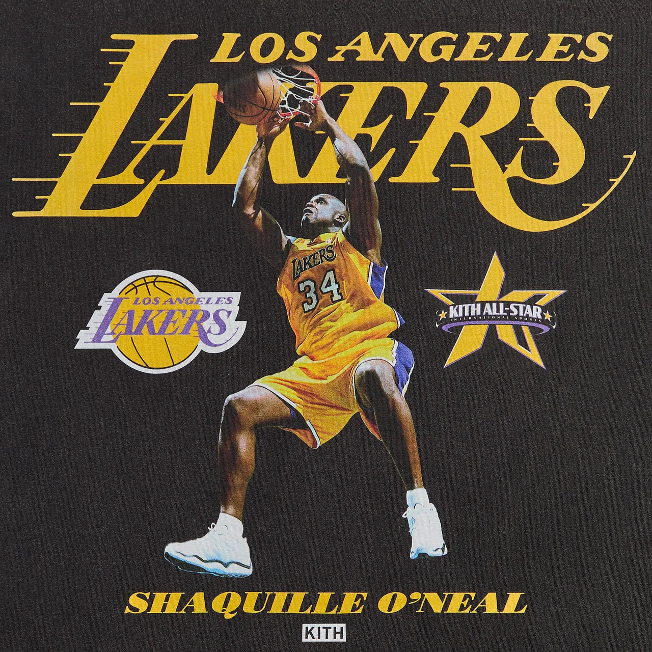 Kith for NBA All-Star Los Angeles Lakers Shaquille O'Neal Vintage Tee