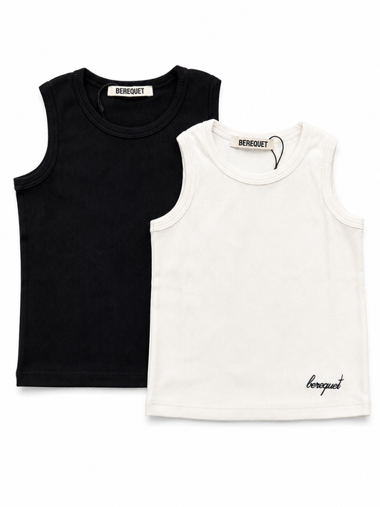 BEREQUET Kids Tank Top Off-White