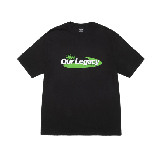 Stüssy x Our Legacy Work Shop Swirl Pigment Dyed Tee "Black"