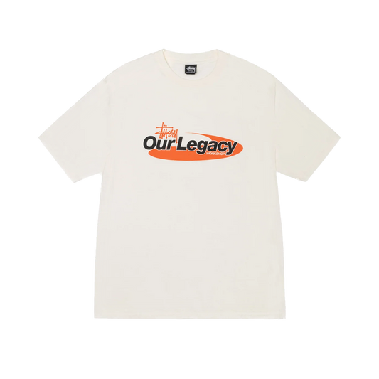 Stüssy x Our Legacy Work Shop Swirl Pigment Dyed Tee "White"