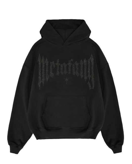 Meta Fang OFTD  Rhinestone Hoodie "Black"