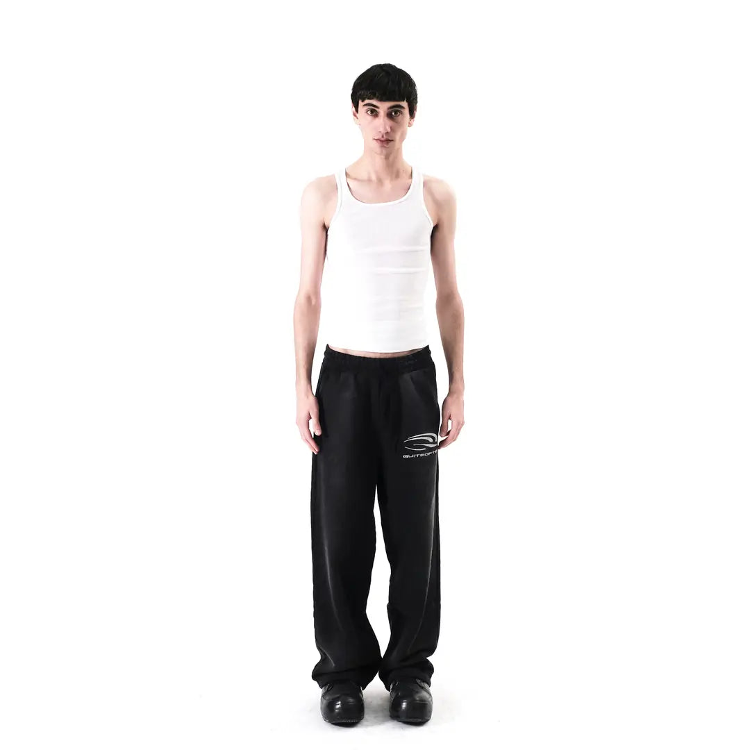 QUITEOFTEN Black Faded Sweatpants