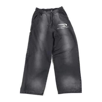 QUITEOFTEN Black Faded Sweatpants