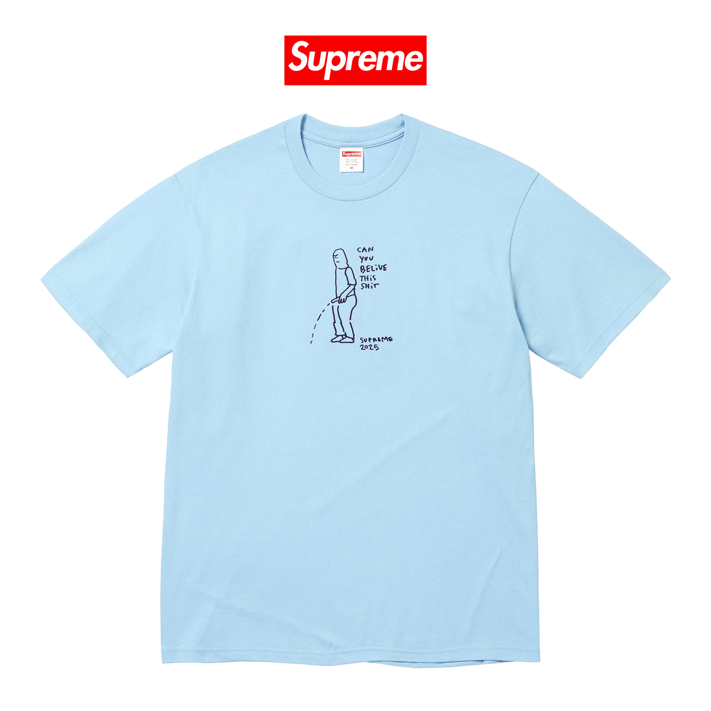 Supreme Piss Tee "Baby Blue"